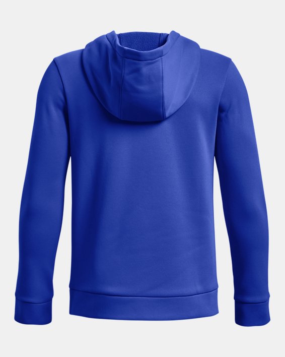Boys' Armour Fleece® Big Logo Hoodie, Blue, pdpMainDesktop image number 1